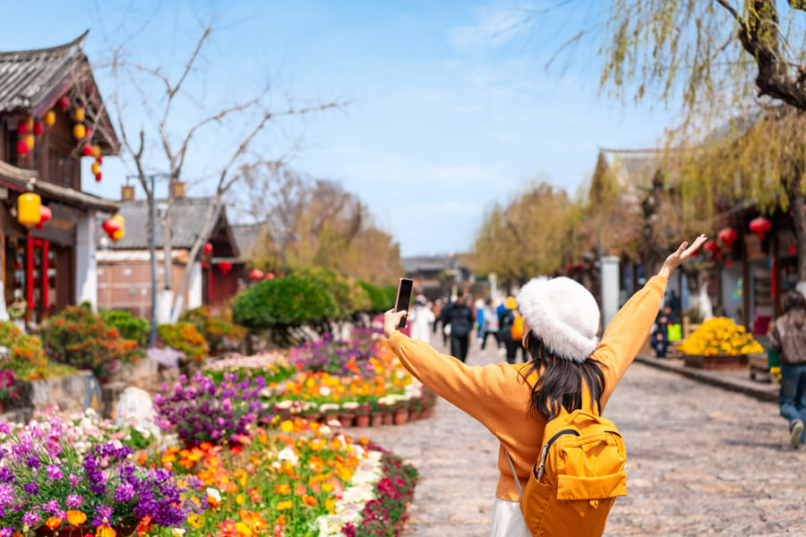 Turista en Lijiang